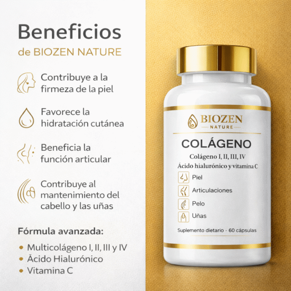 Colágeno Hidrolizado  tipo I II III IV  + Acido Hialurónico +Vitamin C - Envío Gratis