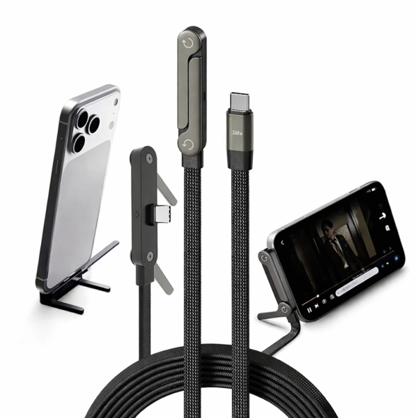 Cable USB-C 240W- Carga rápida con soporte plegable - ENVIO GRATIS